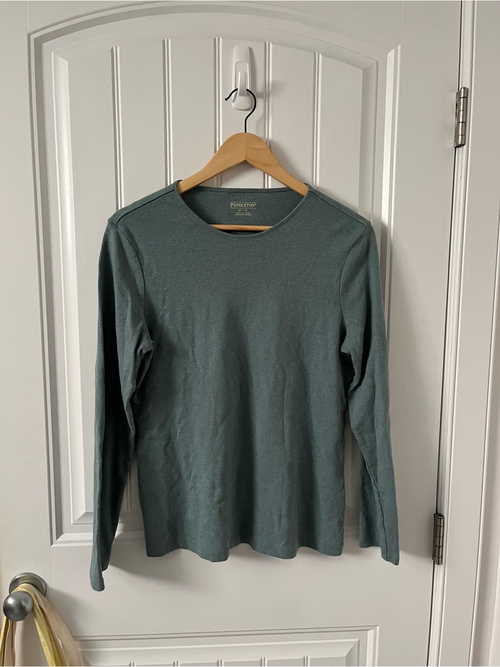 100% cotton sea-coloured shirt